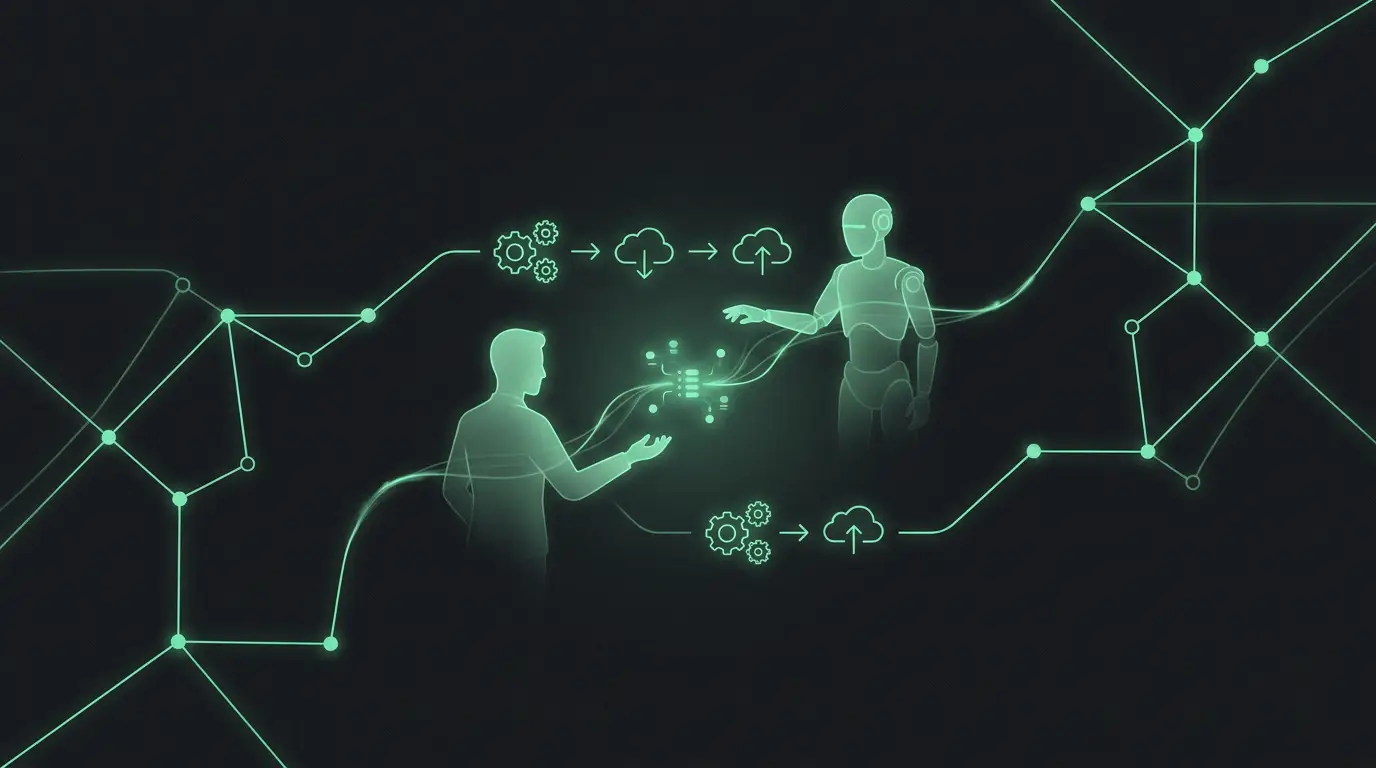 Collaborazione tra persone e intelligenza artificiale in un’azienda